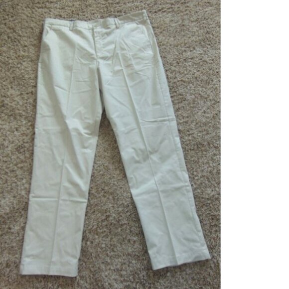 Mens Dress Pants 46x36 Croft & Barrow Beige Classic Easy Care Stretch Flat Front - Picture 4 of 6